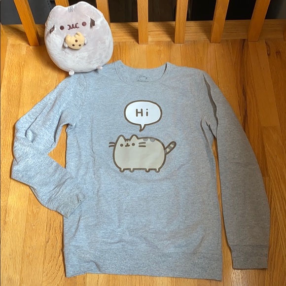 pusheen hi bye sweatshirt